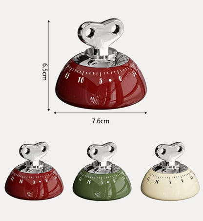 Kitchen Timers for Cooking,100% Mechanical Cooking Timer,Retro Cooking Timer,No Batteries Required,Magnetic Back.(Green)