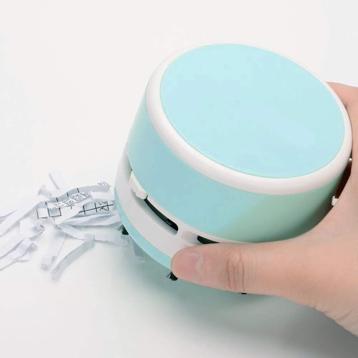 iSuperb Portable Desktop Vacuum Cleaner, Mini Crumb Sweeper for Home, Office, Cars - No Battery Included (Blue)
