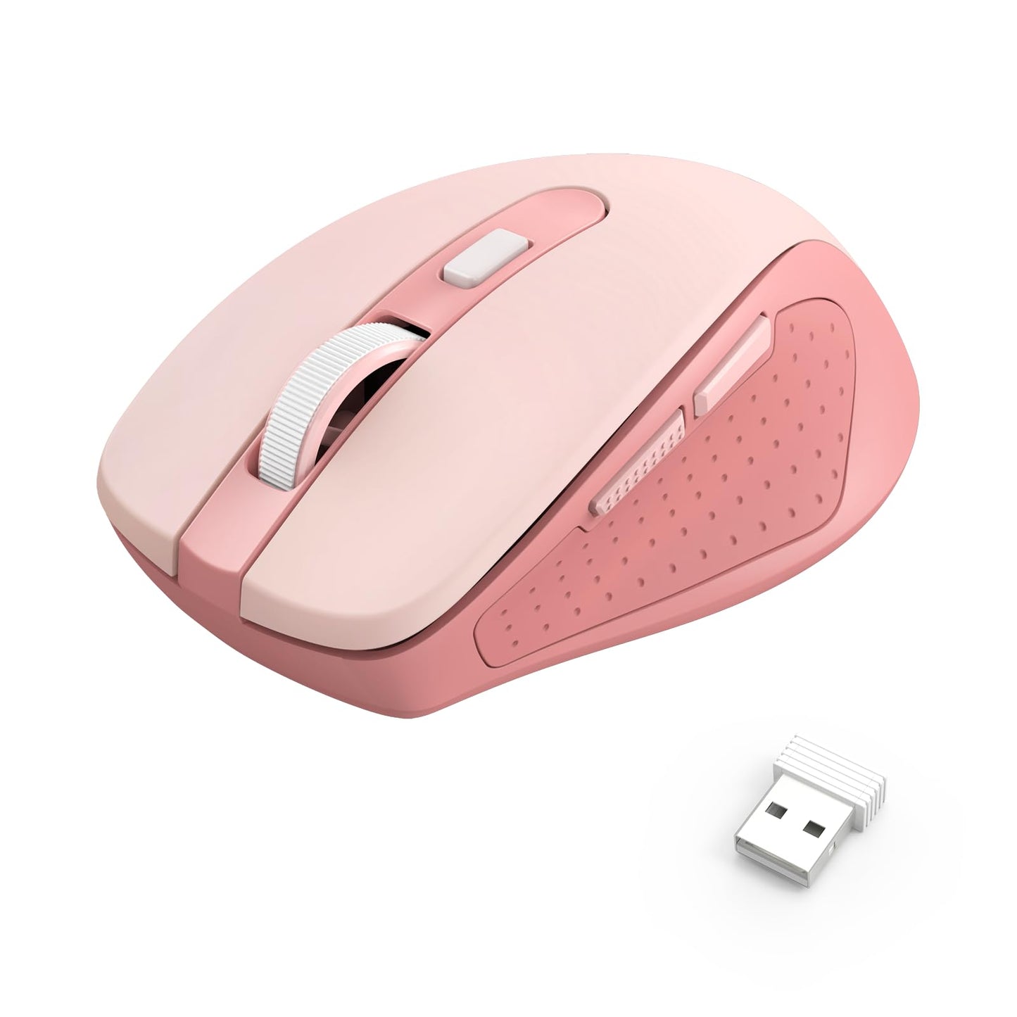 Redragon BM-4092 Wireless Mouse, 5 Level 4000DPI, 18 Months Battery, 2.4GHz Cordless, Portable Optical Computer Mouse for Laptop, PC, Chromebook, Windows, Mac, for Small Hand