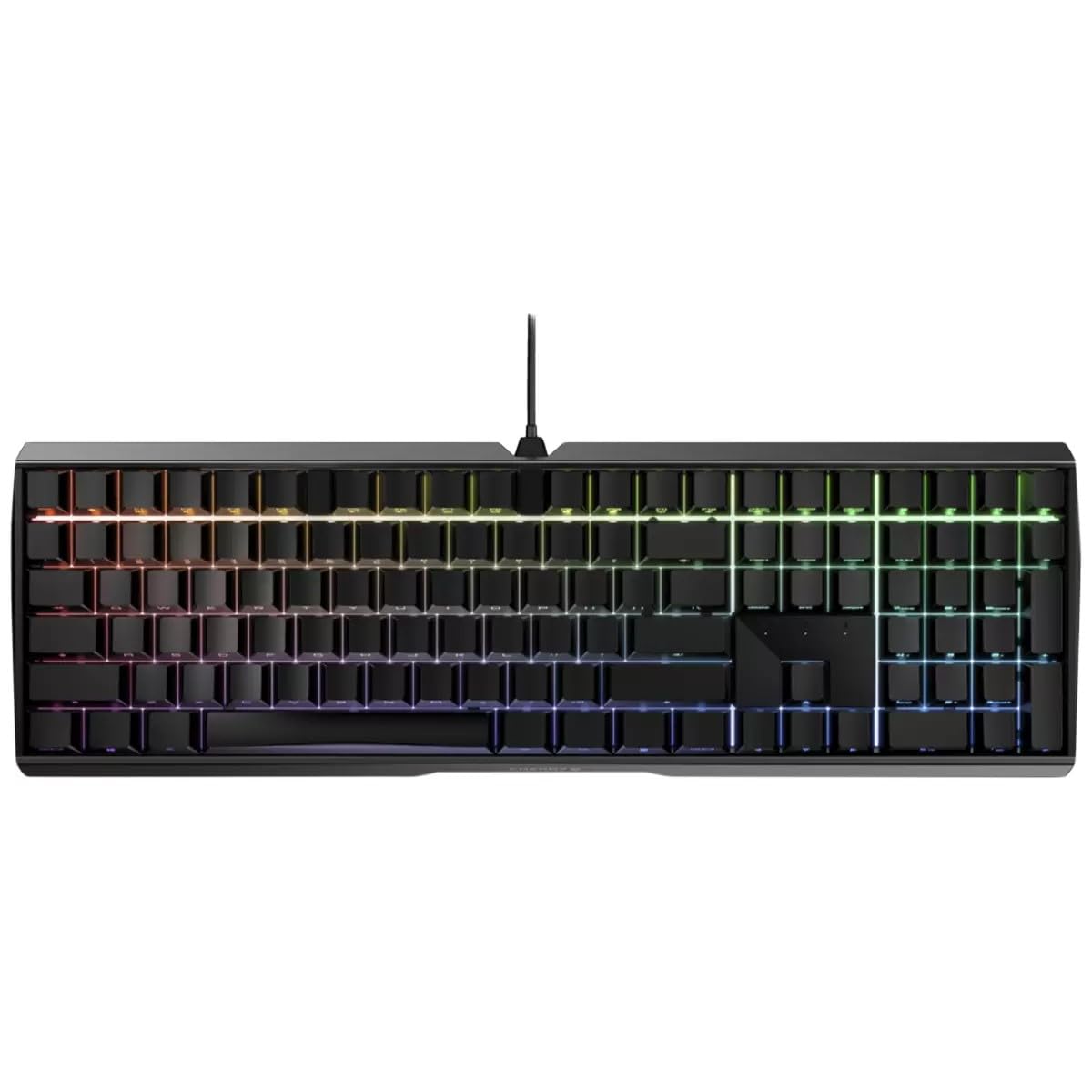 Cherry MX Board 3.0 S Wired Mechanical Keyboard | Front Face Lettering | RGB Lighting | Aluminum Housing MX Red Silent Switches for Gaming and Office