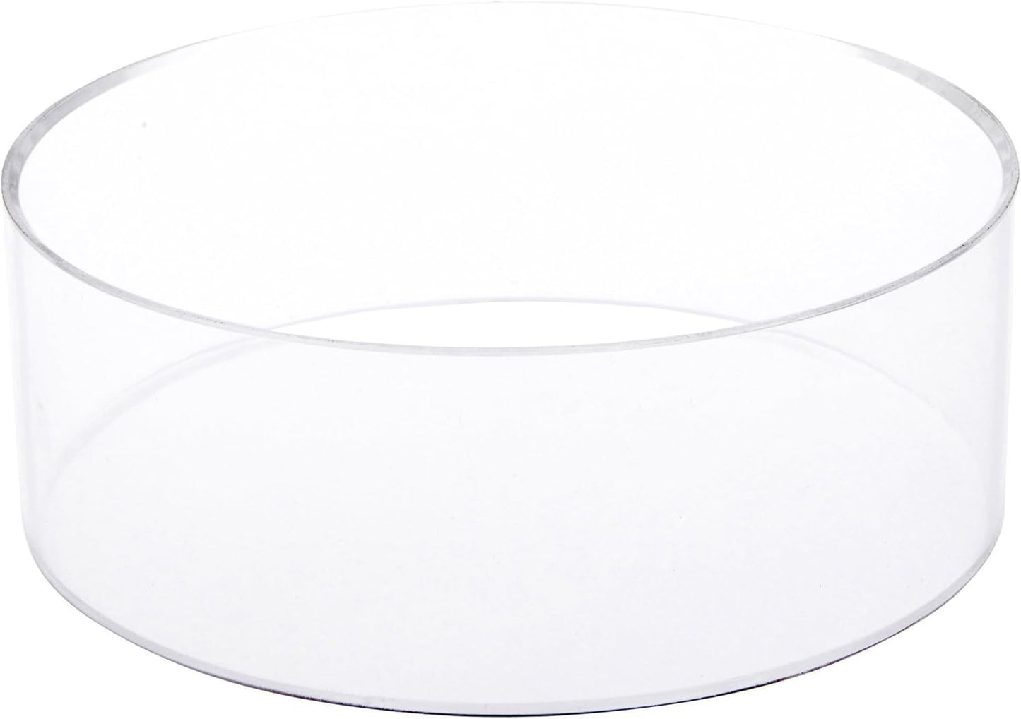 Plymor Clear Acrylic Beveled Ball Display Holder Stand, 2.5" H x 7" W