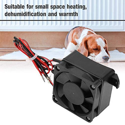 PTC Air Heater Mini Fan Heater 110V, Small Space Insulation Thermistor Heater with Constant Temperature (12V/250W)