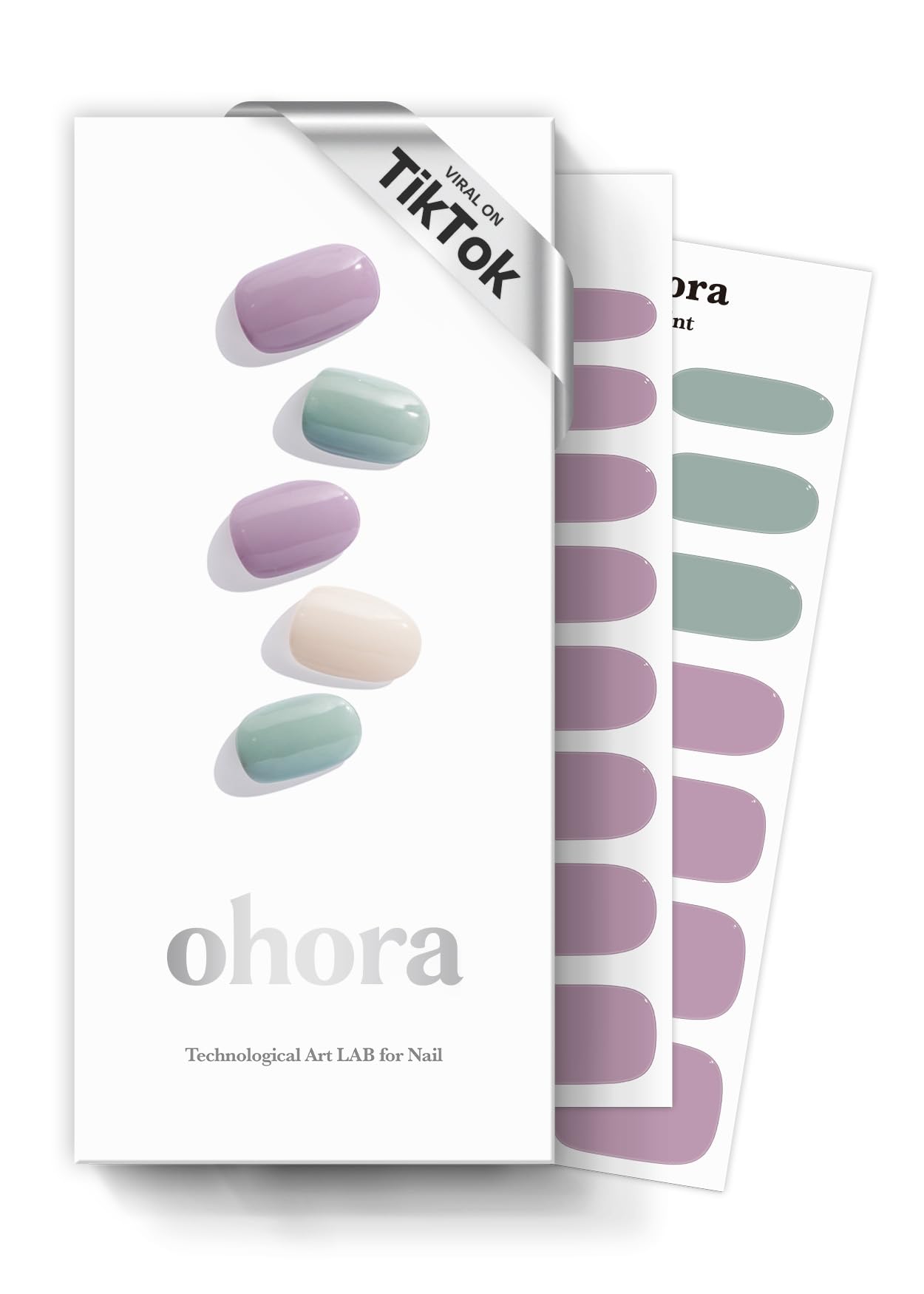 ohora Bundle Set (N Addict Starter Kit) - Red Solid Gel Nail Strips with UV/LED Lamp and Mini Remover, Salon-Quality, Long Lasting, Easy to Apply & Remove - Includes Prep Pads, Nail File, Wooden Stick