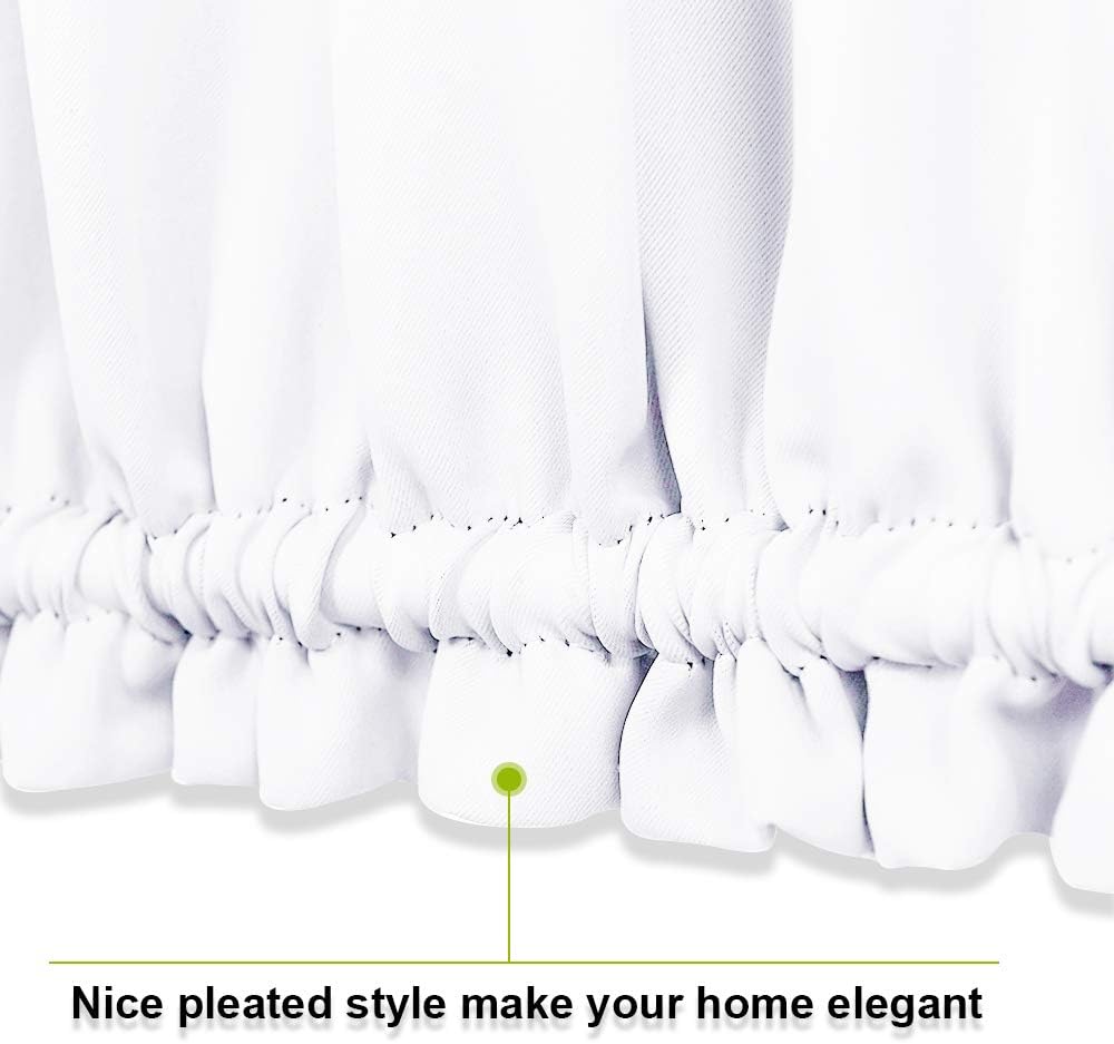 PONY DANCE Glass Door Curtain Panel, 34 x 72 inches, Solid Energy Efficient Rod Pocket for Metal French Patio Door,