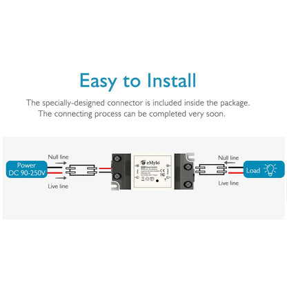 WiFi Switch, Tuya Smart Relay Wireless Remote Control Light Switch Voice Control Outlet Timer Compatible with Alexa and Google Assistant 90-250V One Channel, 3 Pack