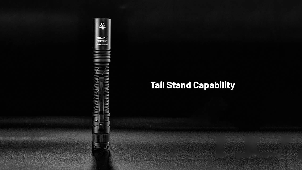 Nitecore MT2A Pro EDC Flashlight, 1000 Lumen, USB-C Rechargeable, 2X AA Battery Compatible Slim Penlight, Including NitecoreS Sticker