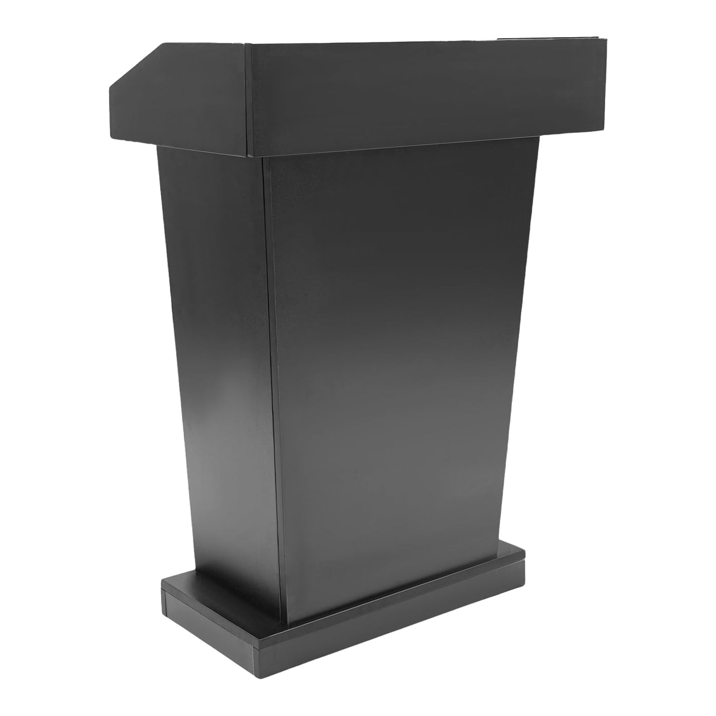 Church Pulpit, Heavy Duty Wooden Conference Presentation Stand, 43.3'' Tall Presentation Stand with Spacious Drawer for Office Church, Wooden Pulpit for Restaurants,Churches, Seminars Schools (Black)