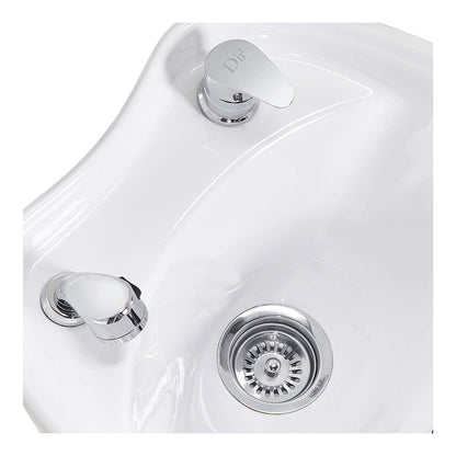 Dir Salon Shampoo Backwash Unit Hair Washing Station with Electrical Leg-Rest Victoria