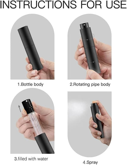 Coffee Bean Dosing Cup and Spray Bottle Kit, Portable Spray for Reducing Coffee Power Static, Frosted Black
