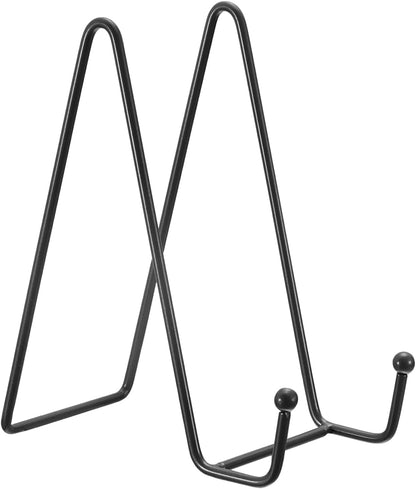 uxcell 3Pcs 7.5 Inch Iron Plate Stand for Display, Metal Decorative Easel Holders for Pictures, Photos, Books