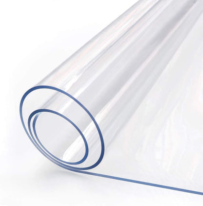17 24 Inch 1.5mm X Clear Table Cover Protector Thick Table Protector for Dining Room Waterproof Plastic PVC Vinyl