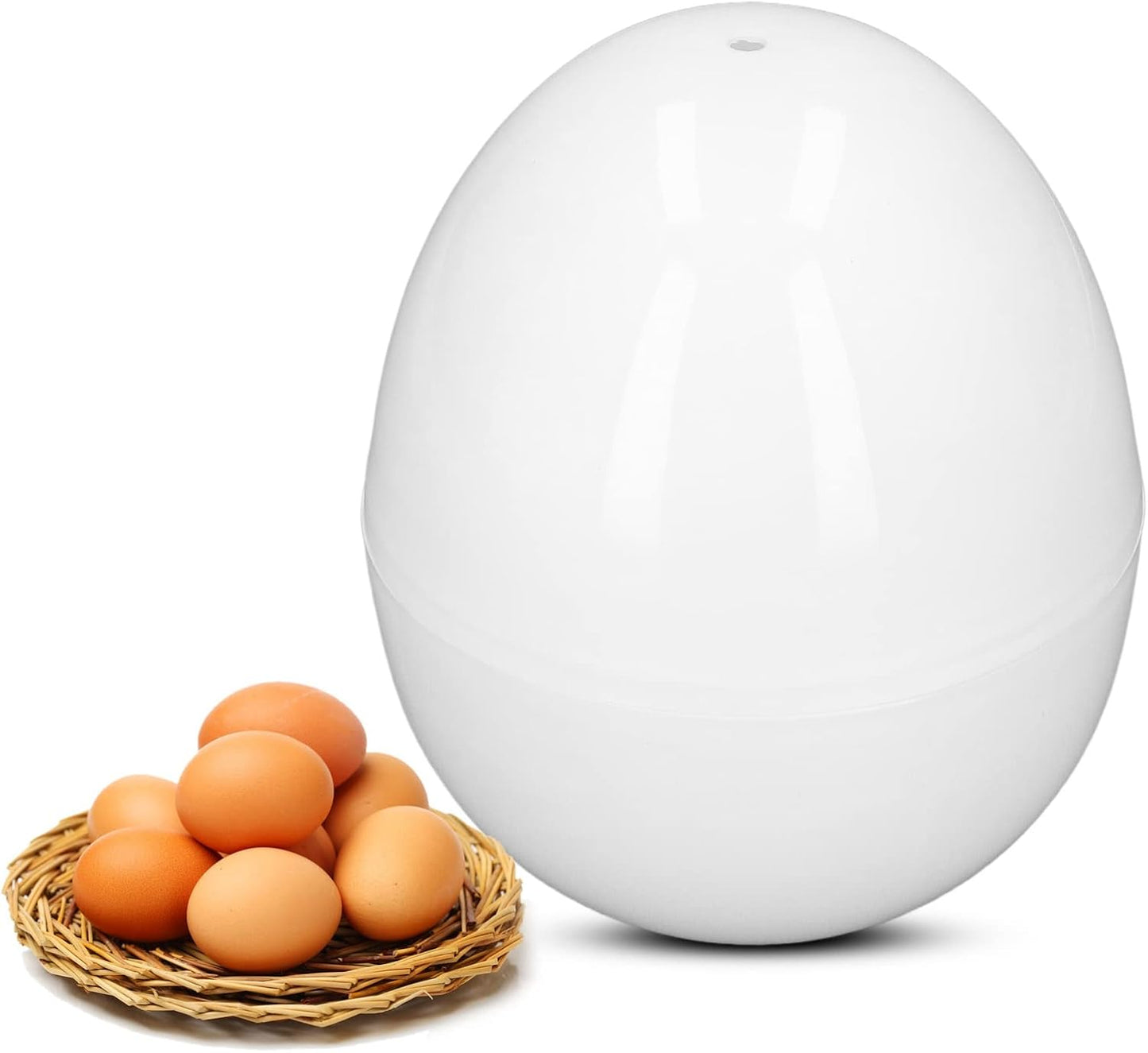 HEEPDD Microwave Egg Cooker, 4 Eggs Capacity Microwave Egg Steamer for Hard Boiled Eggs