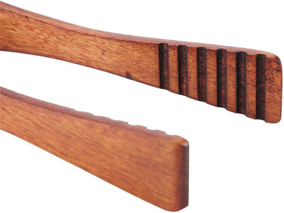 Fdit Wooden Barbecue Tongs, BBQ Clip Buffet Food Tongs, Kitchen Clamp Serving Tool