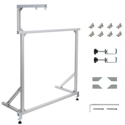 tonchean Rug Tufting Frame Kit 35.5''x35.5'' Aluminum Metal Tufting Frame for Rug Making Adjustable Tufting Cloth Stand for Carpet Making, Tufting Supplies