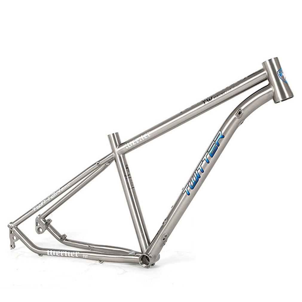 HIMALO Bike Frame 27.5/29er Mountain Bike Frame 15.5''/17''/19'' Lightweight Titanium Alloy Rigid Frame Disc Brake Thru Axle 12x142mm XC AM(29 * 17'')