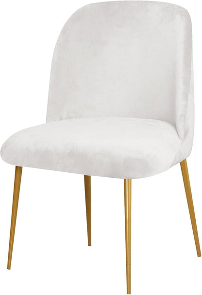 Set 1/2/4/6 Armless 1PC) Velvet Curved Back Chair Covers Round Back Dining Room Chair Covers Slipcovers of Mid Century