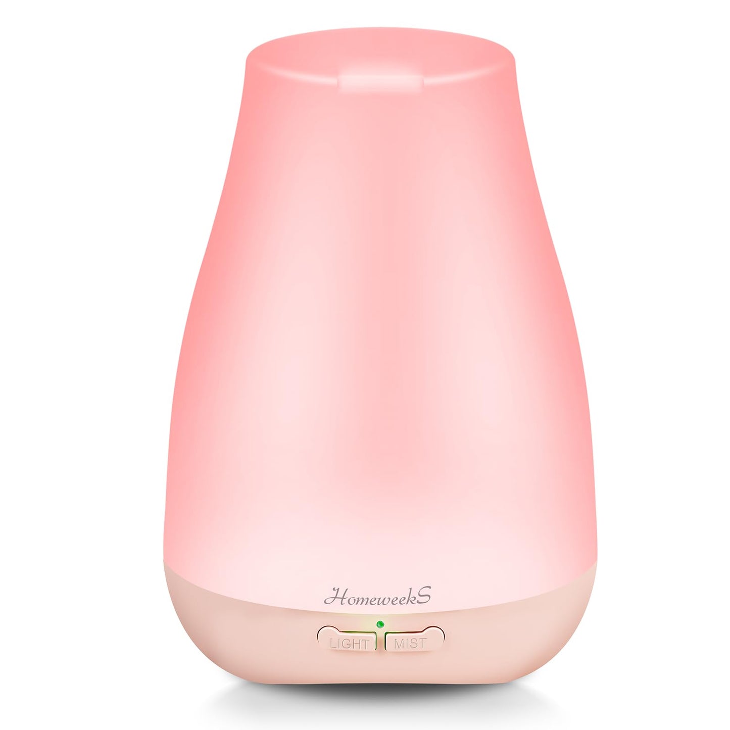 Homeweeks Diffusers, 100ml Colorful Essential Oil Diffuser with Adjustable Mist Mode, Auto Off Aroma for Bedroom/Office/Trip (100 ML 1 Pack)