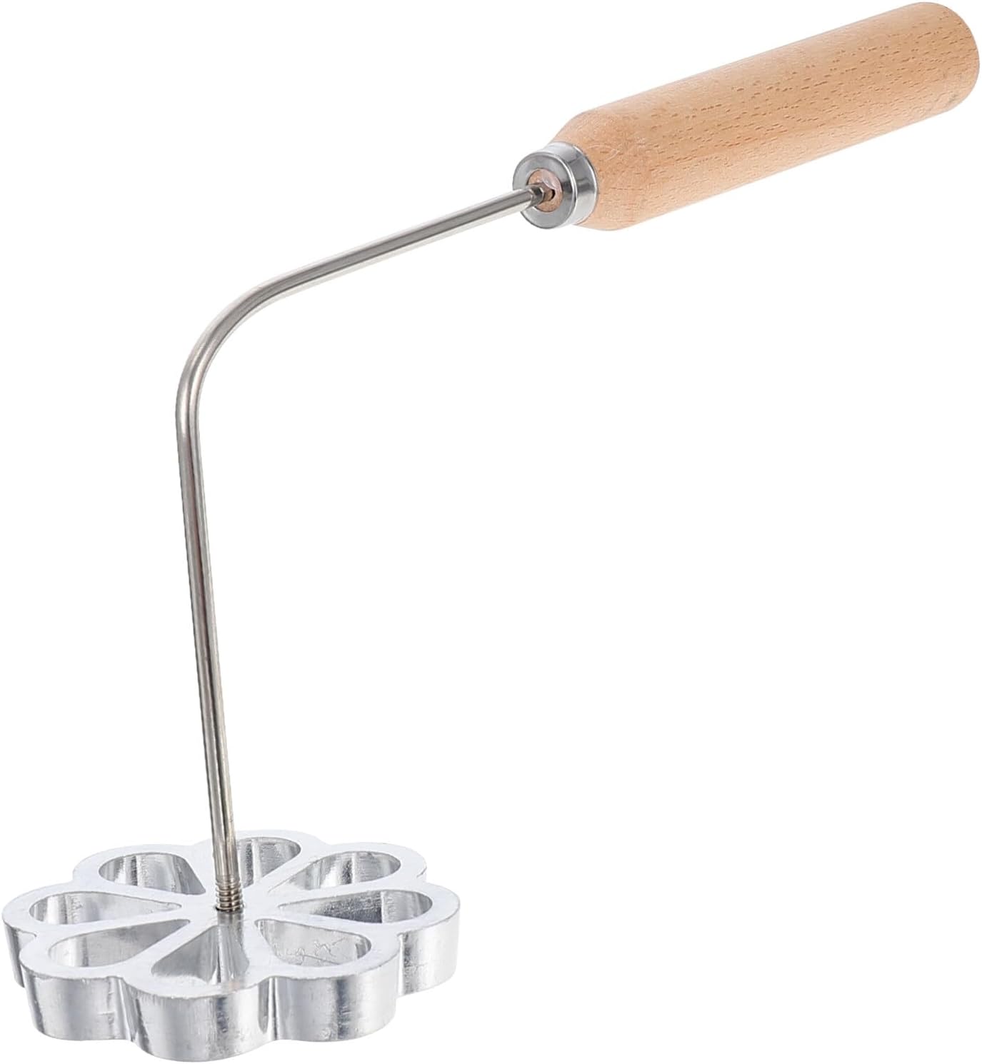 Youdunzi Mold Frying Mould with Wooden Handle, Kitchen Accessory for Home Carrot Shreds Pastry Cooking Utensil