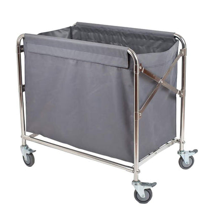 Movable Hand Trucks Storage Kitchen Movable Trolleys Folding Lobby Linen Cart with Universal Brake Wheel Hotel Laundry Sorter Rolling Cart Movable Cover