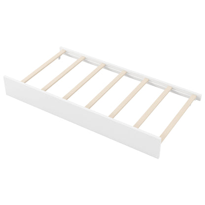 Ball & Cast Daybed with Trundle,Wood Full Size Daybed W/Storage Shelves and Upholstered Backrest & USB,Space Saving,No Box Spring Needed,Bedroom for Student Dorms,White