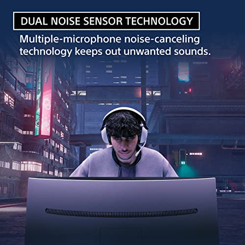 Sony INZONE H9 Gaming Headset, Wireless Noise Canceling Bluetooth Headset with Microphone, 360 Spatial Sound, for PC and PS5 (WH-G900N), Black