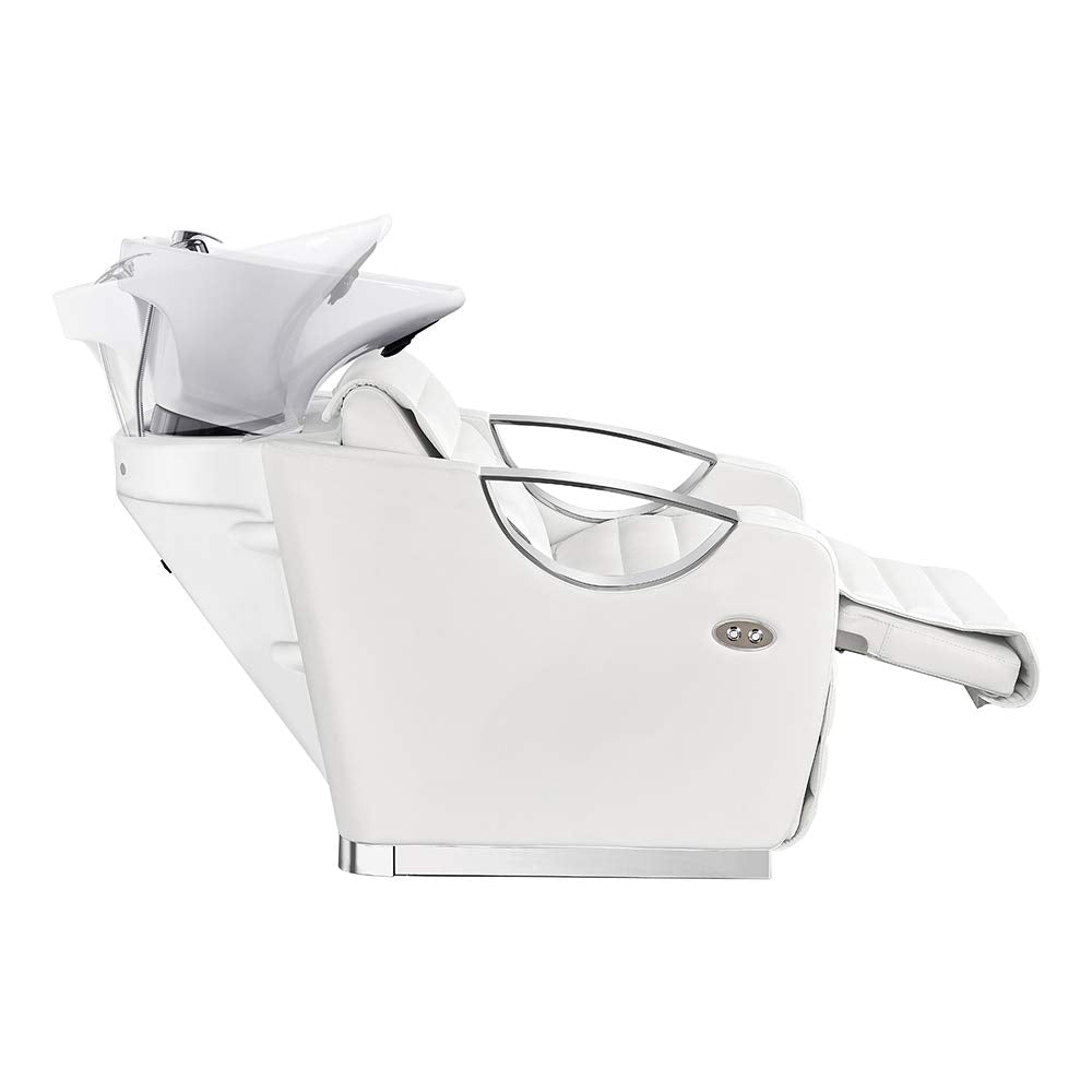 Dir Salon Shampoo Backwash Unit Hair Washing Station with Electrical Leg-Rest Victoria
