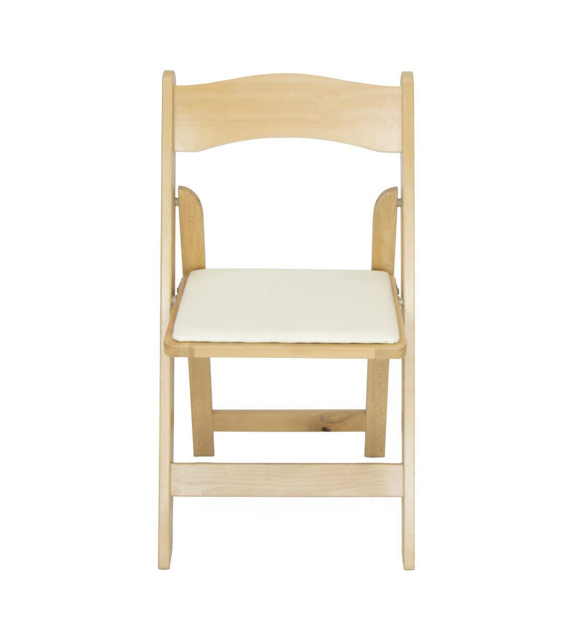 Rhino Series Wood Folding Chair (4 Pack) - Garden & Indoor/Outdoor Use - Perfect for Events, Weddings and Party Rentals - Durable, Storable, and Lightweight (Natural)