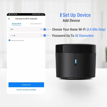 Broadlink RM5plus Universal Infrared Remote, Voice Control with Alexa & Google Assistant, Wi-Fi Smart Home Remote for TV, AC, Fans, All-in-One Smart Hub with Scene & Timer, 2.4GHz Wi-Fi Only