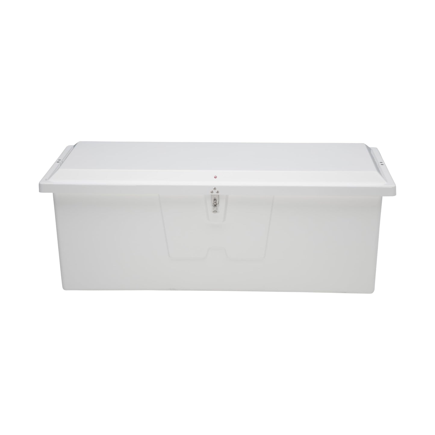 Taylor Made Stow N’ Go Deep Fiberglass Dock Box, Medium (27"H X 72"W X 26"D), White, Smooth Interior Finish, Lockable Latch, Stainless-Steel Hardware - 83554