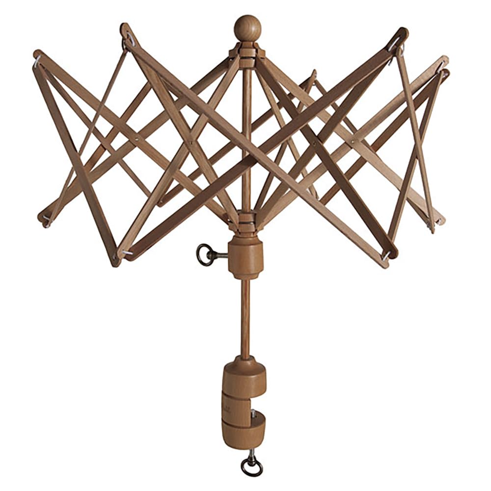 Knit Picks Yarn Winding Bundle - Yarn Ball Winder (Yellow) and Birch Wooden Yarn Swift