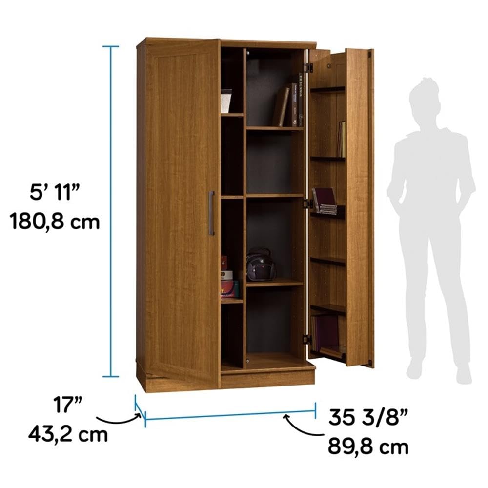 Sauder HomePlus Storage Cabinet/ Pantry cabinets, Sienna Oak finish