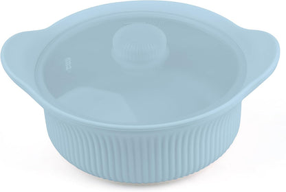 Jalopink 20oz(600ml)) Silicone Microwave Steamer - Microwave Pot Steamer Basket Bowl for Baby Food, Vegetables
