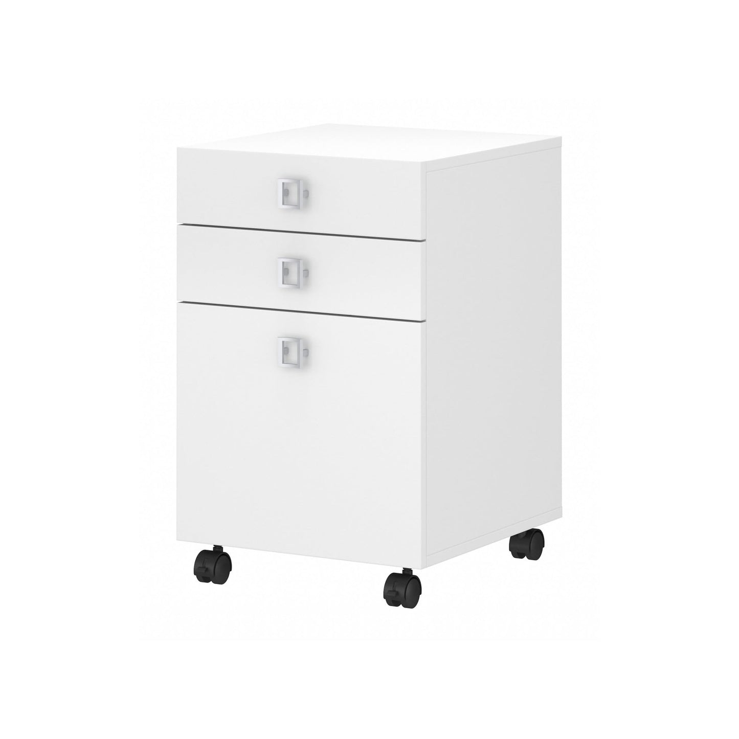 Bush Business Furniture Hybrid L Shaped Table Desk with Metal Legs, 72W x 30D, Platinum Gray