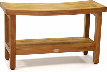 Patented 30" Sumba Teak Shower Bench with Shelf - 30 Inch (Pack of 1)