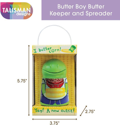Cute Green Butter Keeper & Spreader by Talisman Designs