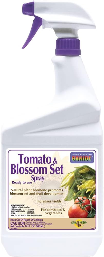 Set, 32 oz Bonide Tomato & Blossom Spray Ready-to-Use, Increases Harvest of Fruits & Vegetables in Home Garden