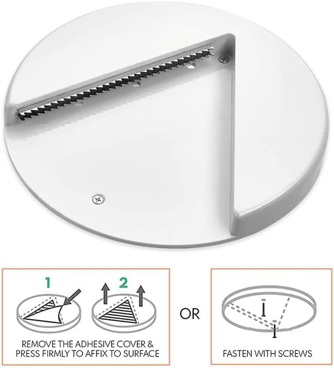 New Under Cabinet Manual Jar Opener for Weak Hands and Seniors with Arthritis, Small, White