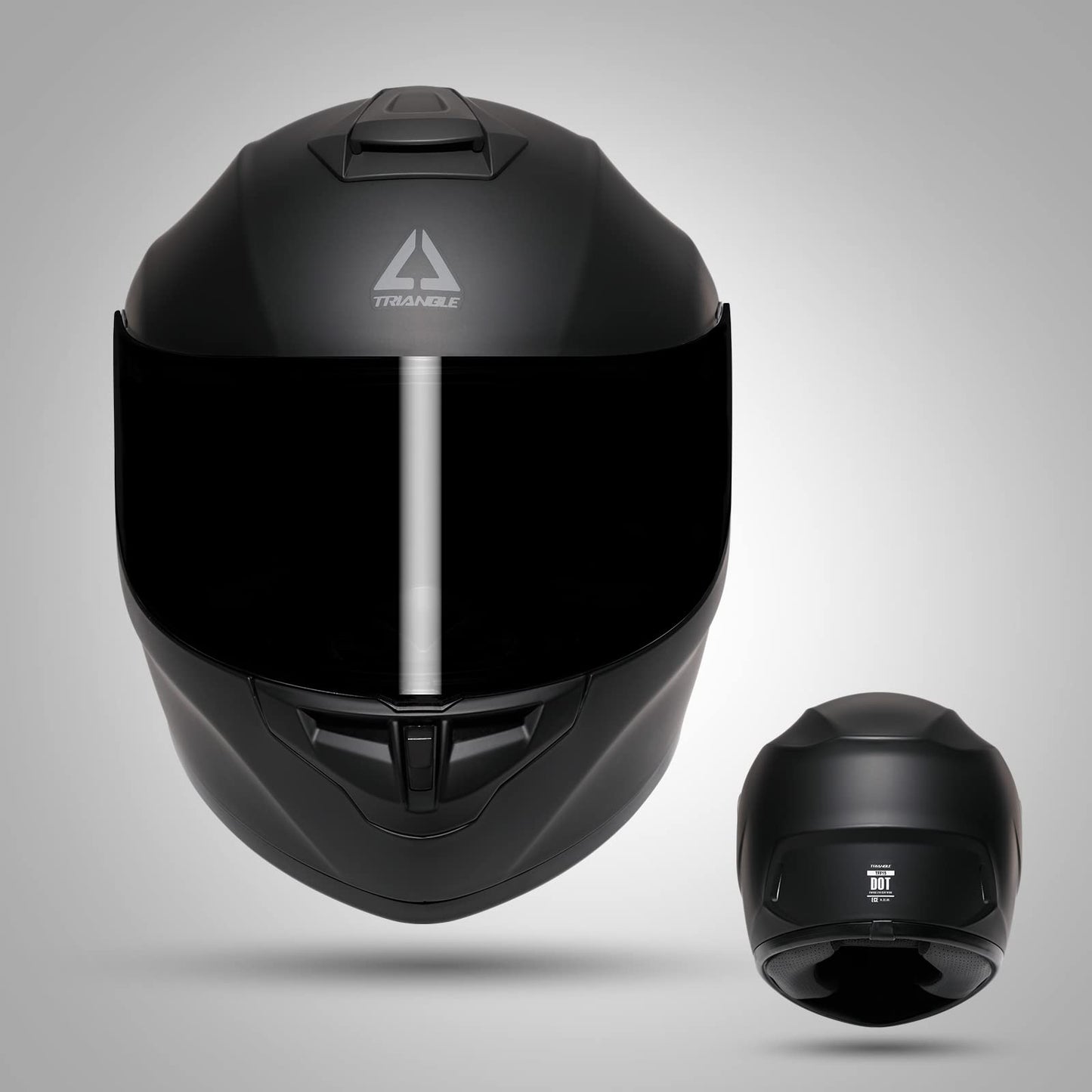 TRIANGLE Motorcycle Helmets Full Face Motorcycle Helmet for Men & Women with Tinted and Clear Visor Meet Dot Approved