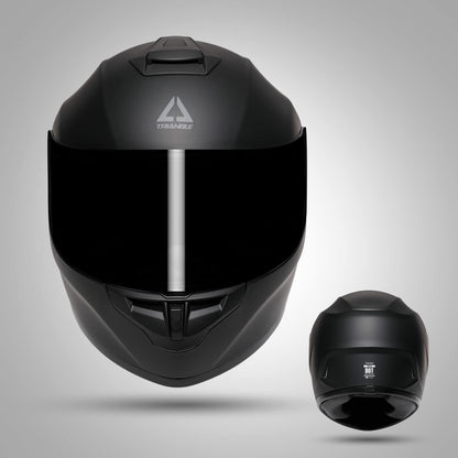 TRIANGLE Motorcycle Helmets Full Face Motorcycle Helmet for Men & Women with Tinted and Clear Visor Meet Dot Approved