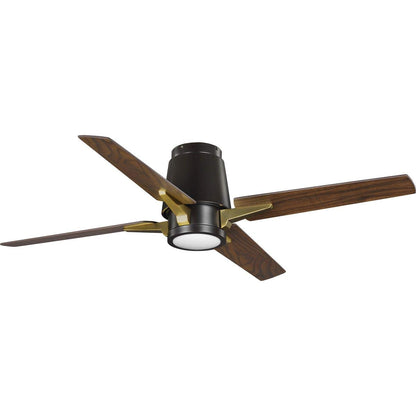 Progress Lighting Lindale Collection 52" Four-Blade Architectural Bronze Ceiling Fan