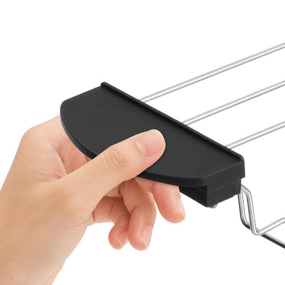 Ciieeo 2-Pack Stainless Steel Toast Rack for Toaster Oven Replacement Adjustable Sandwich Holder Toast Warming Rack for Kitchen Baking