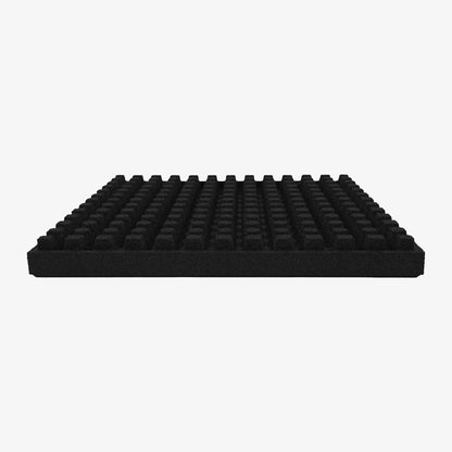 IncStores 2.5 Inch Thick Jamboree Rubber Interlocking Floor 2' x 2' Tiles | Heavy Duty Rubber Outdoor Tiles to Build Better Playgrounds at Homes, Schools, and Daycares | Black, 75 Tiles