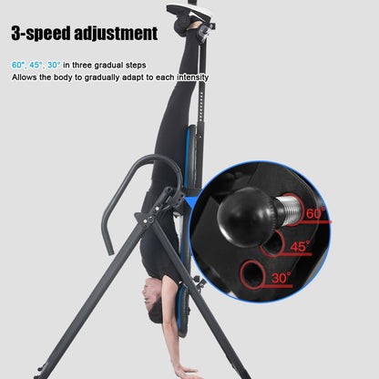 MAgiLL Premium Inversion Table with Removable Head Pillow & Lumbar Support Pad, Heavy Duty - up to 330 lbs