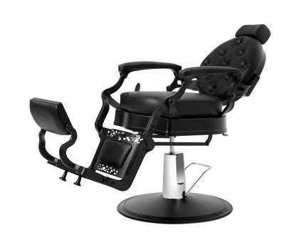 Funnylife Black All Purpose Hydraulic Recline Salon Chair Beauty Spa Vintage Barber Chair Styling Chair