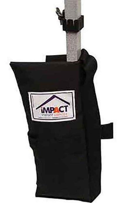Impact Canopy 10' x 10' Pop-Up Canopy Tent, Straight Leg Gazebo Shelter with Steel Frame, Solid Sidewalls, Roller Bag, Base Weights, White