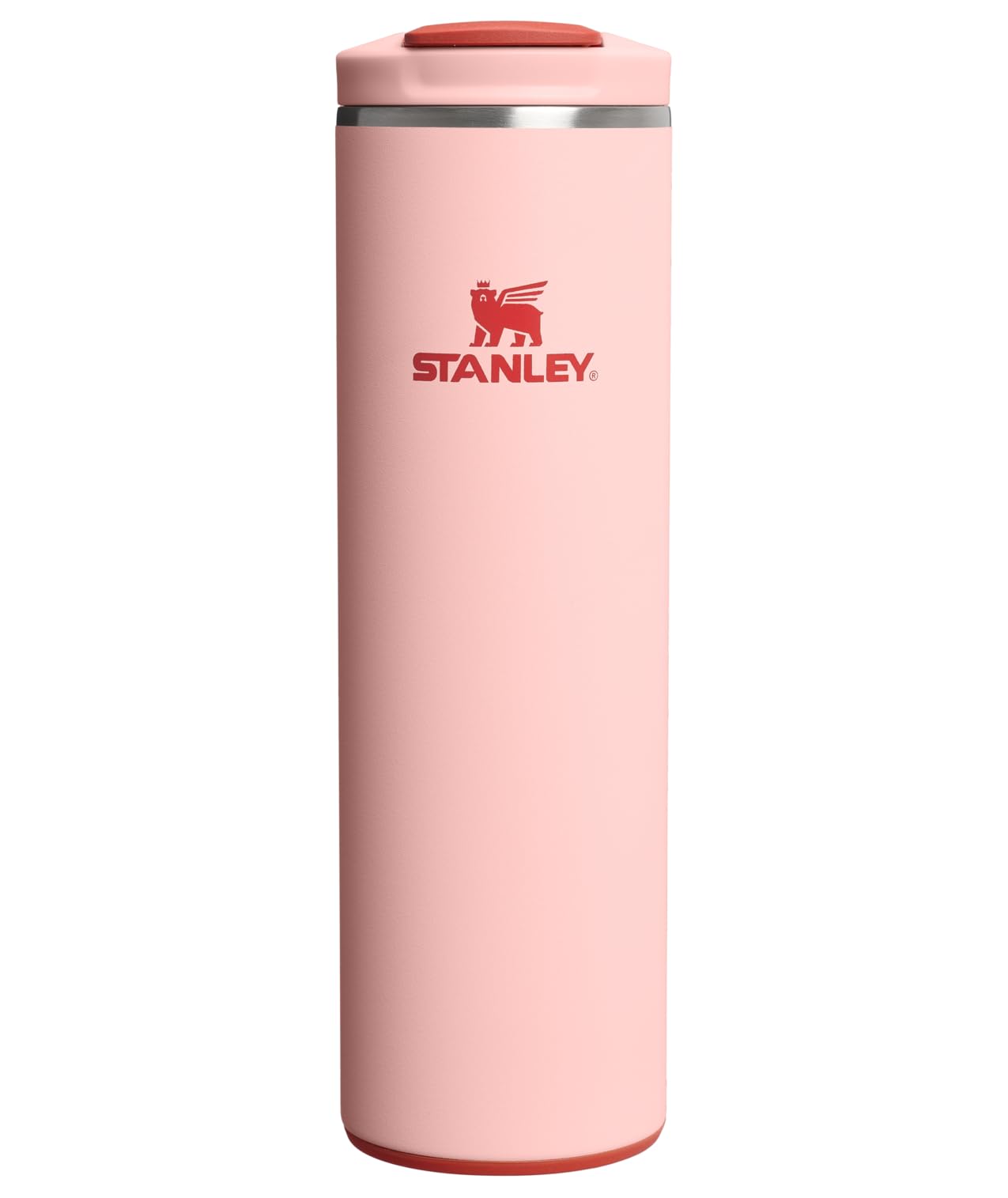 STANLEY Transit FlipTop Mug | Leakproof Coffee Travel Cup | Vacuum Insulated Stainless Steel | Stays Hot or Cold for Hours | BPA-Free | 16 oz | Peach Rose