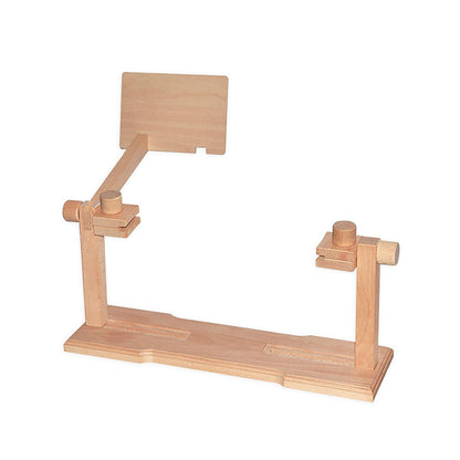 Embroidery Hoop Stand - Wooden Cross-Stitch Frame?Holder Floor Stand | Size Adjustable Hands-Free Desktop 360 Degrees Rotating Embroidery Stands for Hand Work