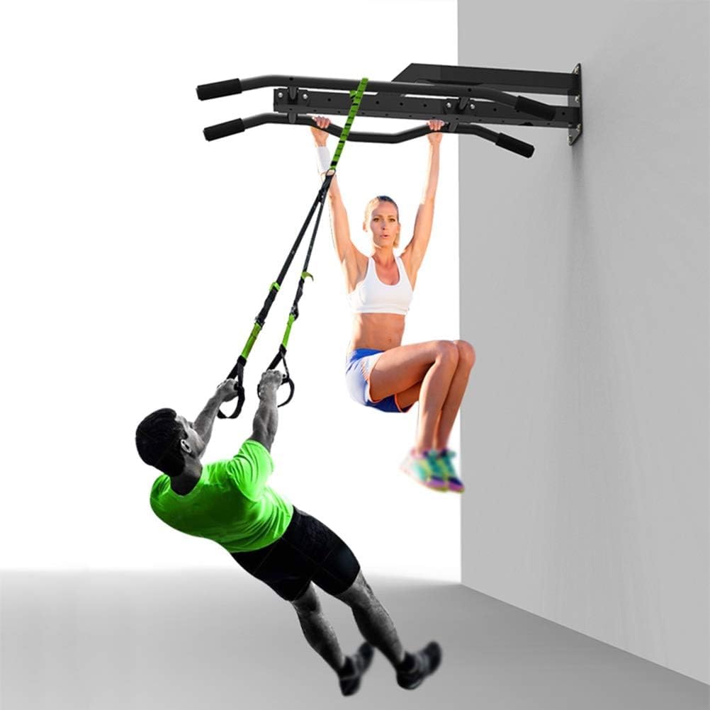 Freestanding wall mount Pull-Up Bars Corridor Heavy Fitness Equipment Elastic Band Pull-up Training Station Door frame upward bar(Style 1)