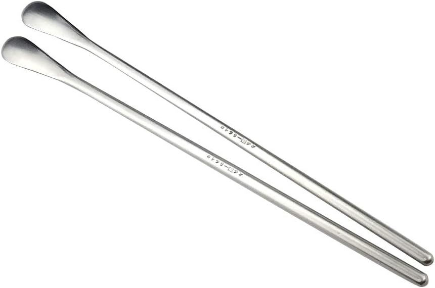JASHII Matte Long Handle Spoon, Cocktail Mixing Stirring Spoons, 8.6 inch Brushed SUS304 Stainless Steel