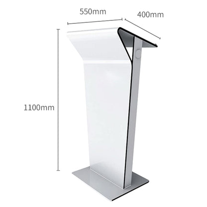 JOuan Lectern Podium Stand, Acrylic Church Podium, Portable Podium Stand, Vertical Podium School Training Lecture Church Event Celebration Host Stage Hotel Reception Desk